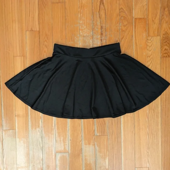 NWT Urban CoCo Black Versatile Stretchy Flared Casual Mini Skater Skirt Size XL - Picture 2 of 10